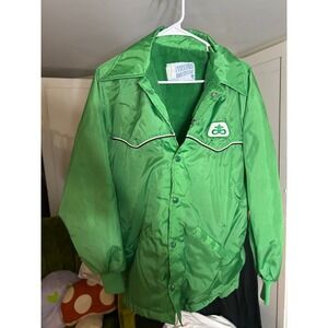 Vintage Upstream Premium Division Green Lined Windbreaker Jacket Men's